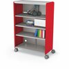 Mooreco Compass Cabinet Grande With Shelves Red 60.6in H x 42in W x 19.2in D D3A1C1D1X0